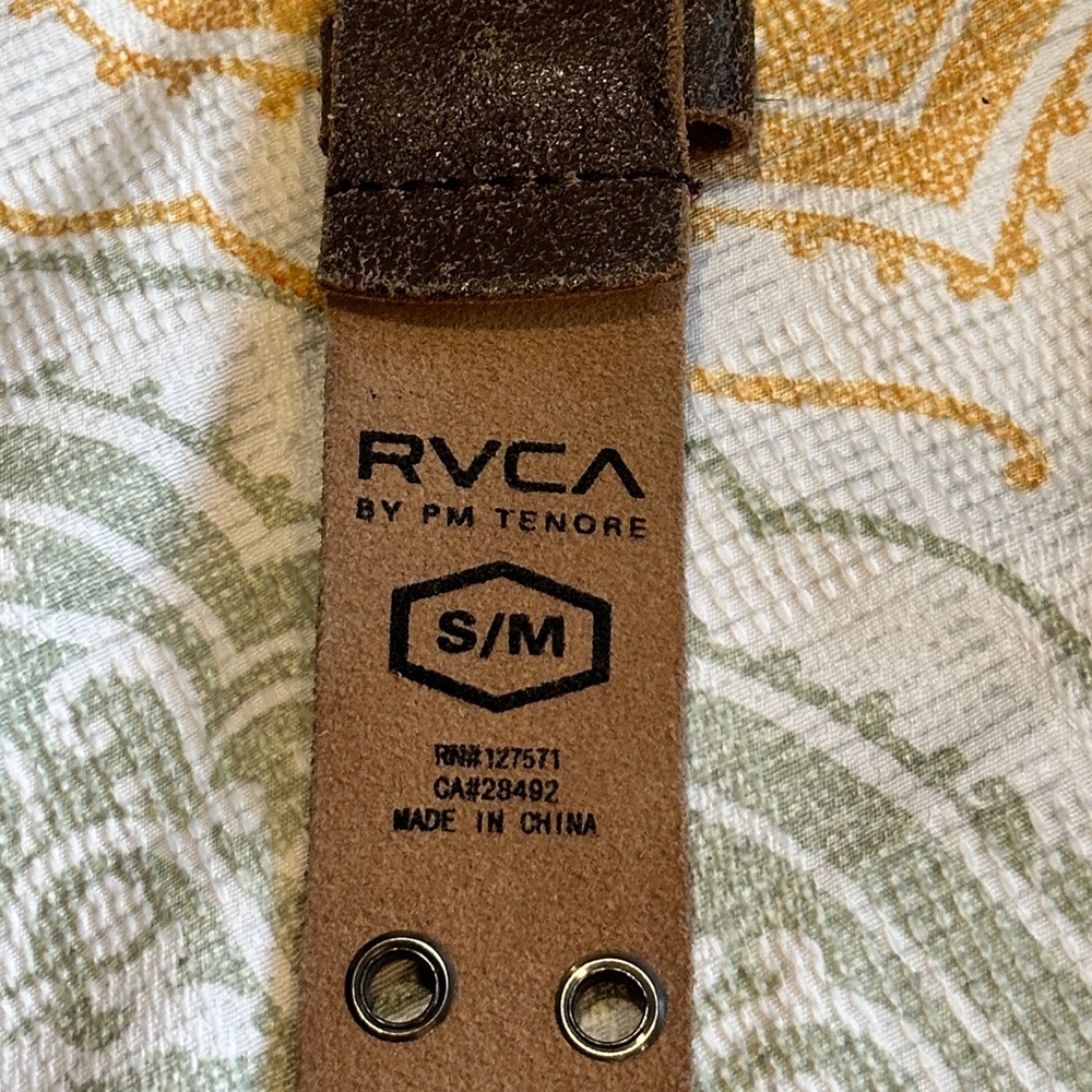 RVCA by PM Tenore belt size S/M- double buckle adjustable - Picture 2 of 5
